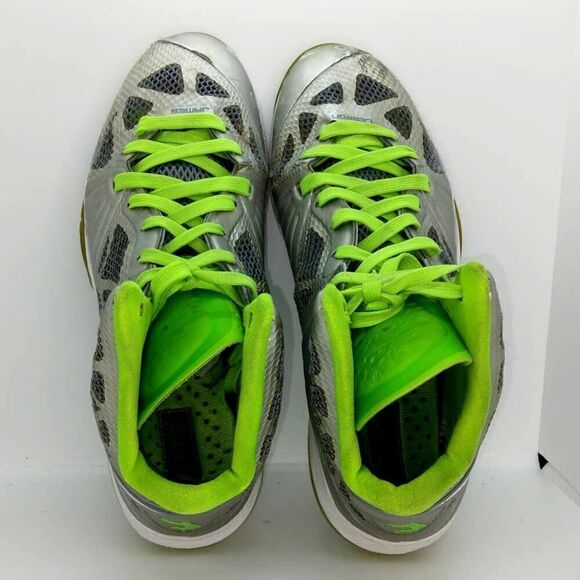 Nike Lebron 8 Punkman Men\'s Pre-owned Metallic Silver/Green Sneakers- sz. 10 1/2 main image 6